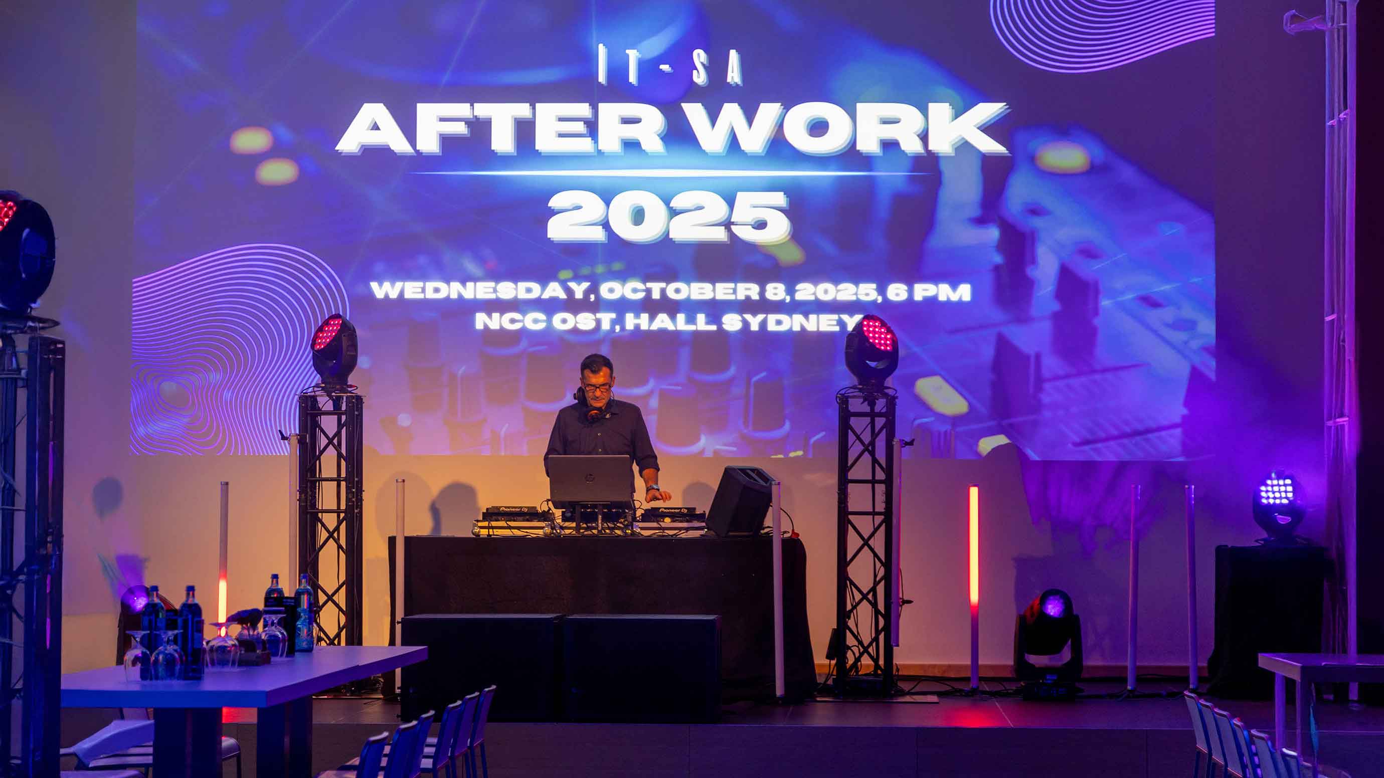 DJ at the it-sa after-work party