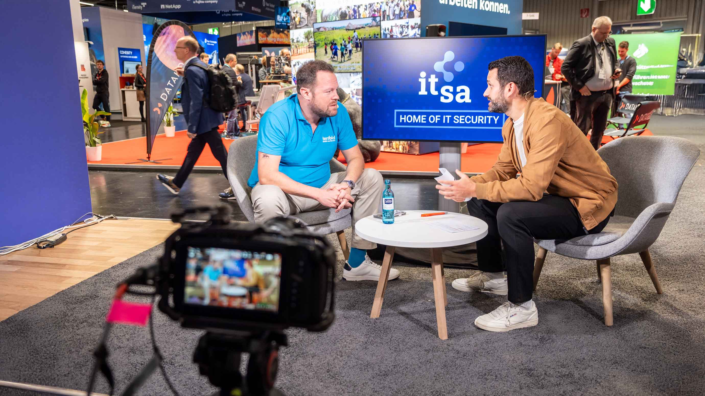 Interview at the it-sa at home stand